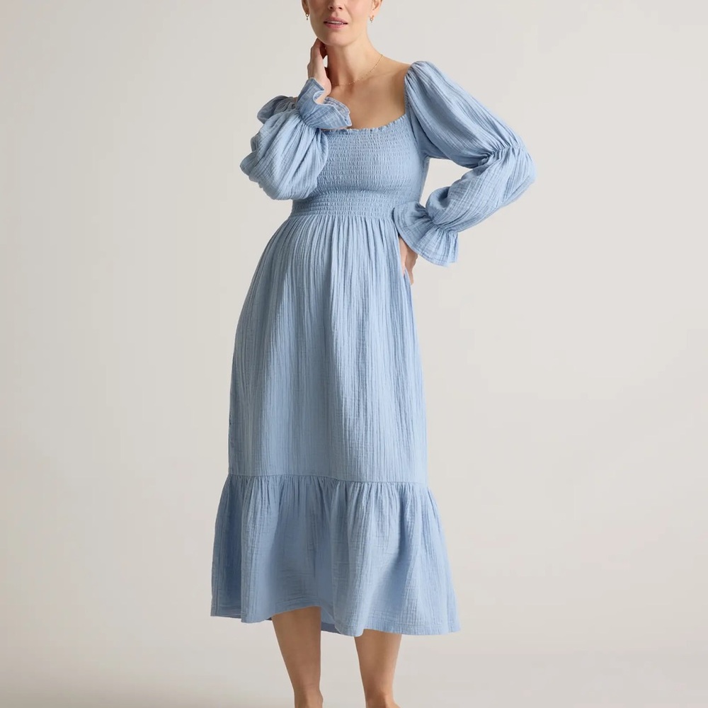Quince Organic Cotton Gauze Dress